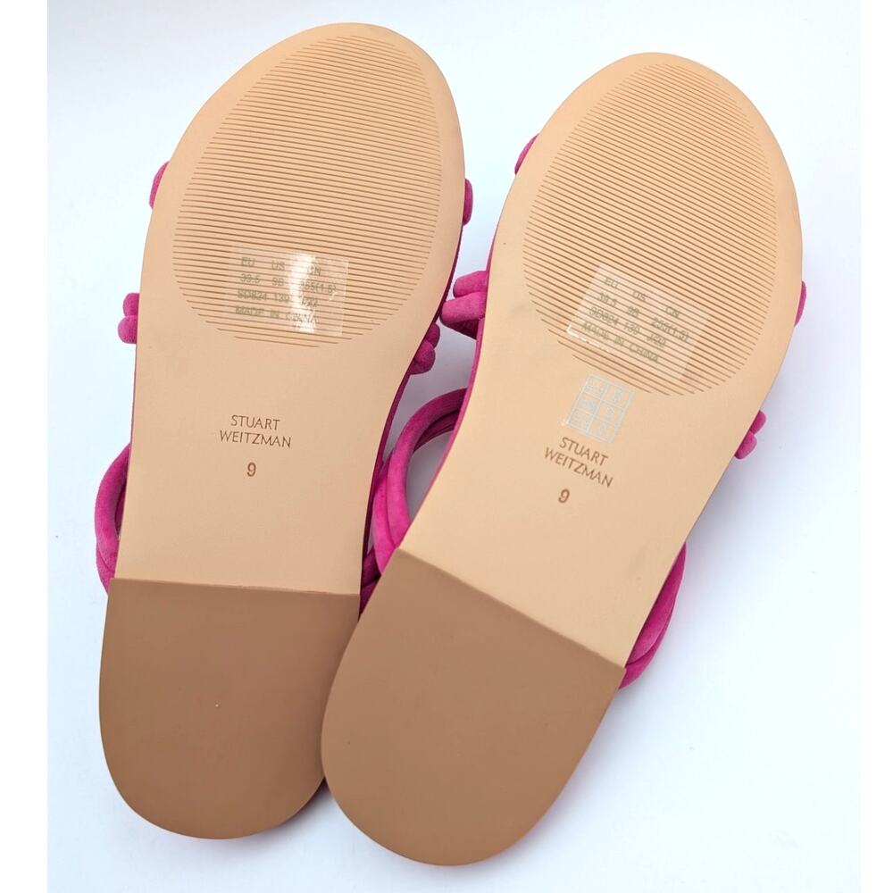 Stuart Weitzman Twist Knot Slip-On Flat Sandal Wo… - image 8